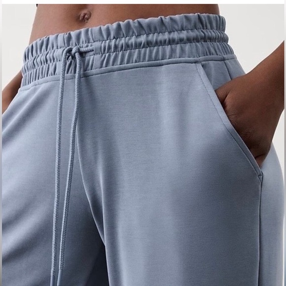 Athleta Seasoft Mid Rise Straight Pant | Shadow Blue - Picture 4 of 9